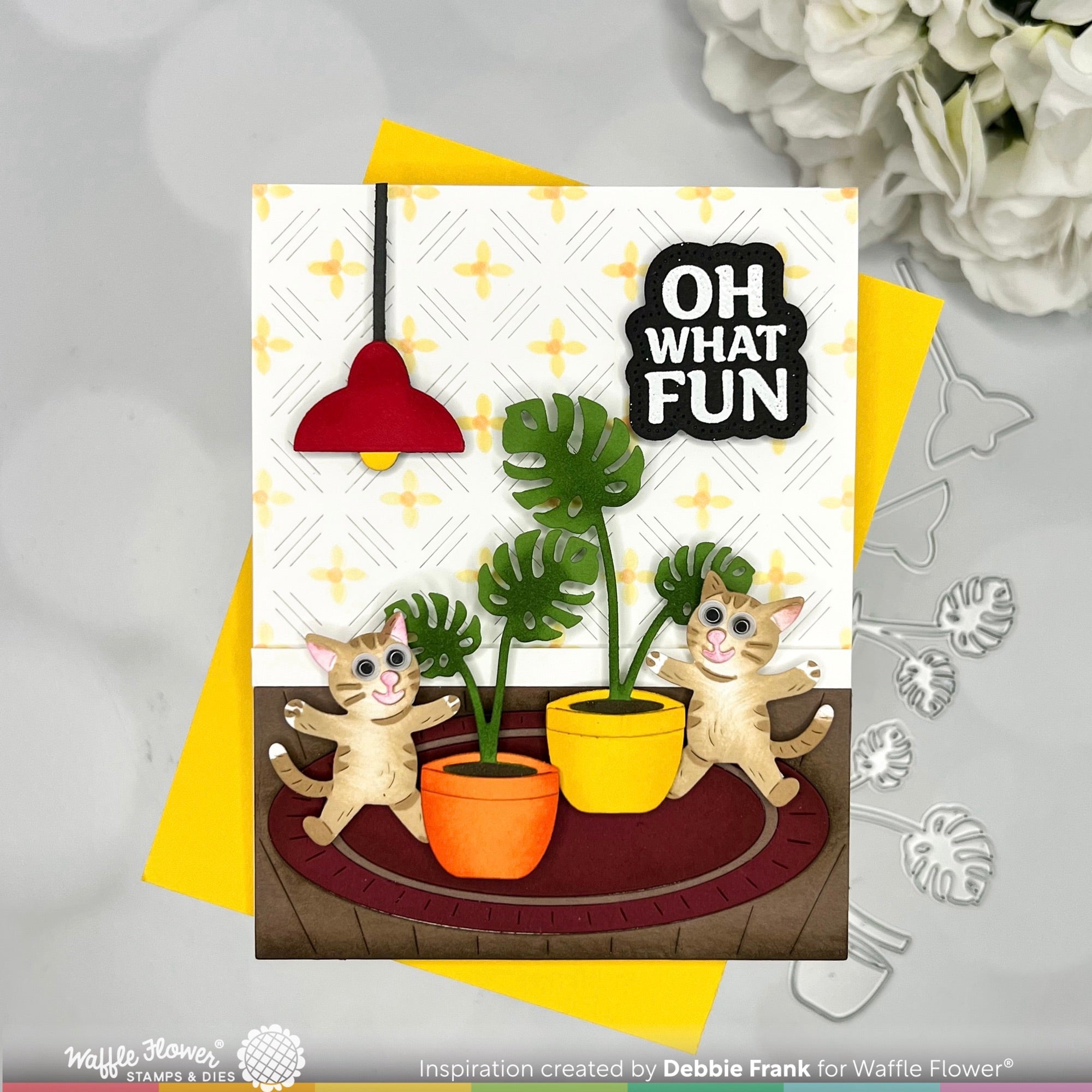 Waffle Flower Snow Angel Cat Duo Die-n-stencil 422279 what fun | color-code:ALT02