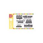 Waffle Flower Snow Angel Sentiments Clear Stamp and Matching Die Set image 1