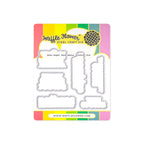 Waffle Flower Snow Angel Sentiments Clear Stamp and Matching Die Set image 2