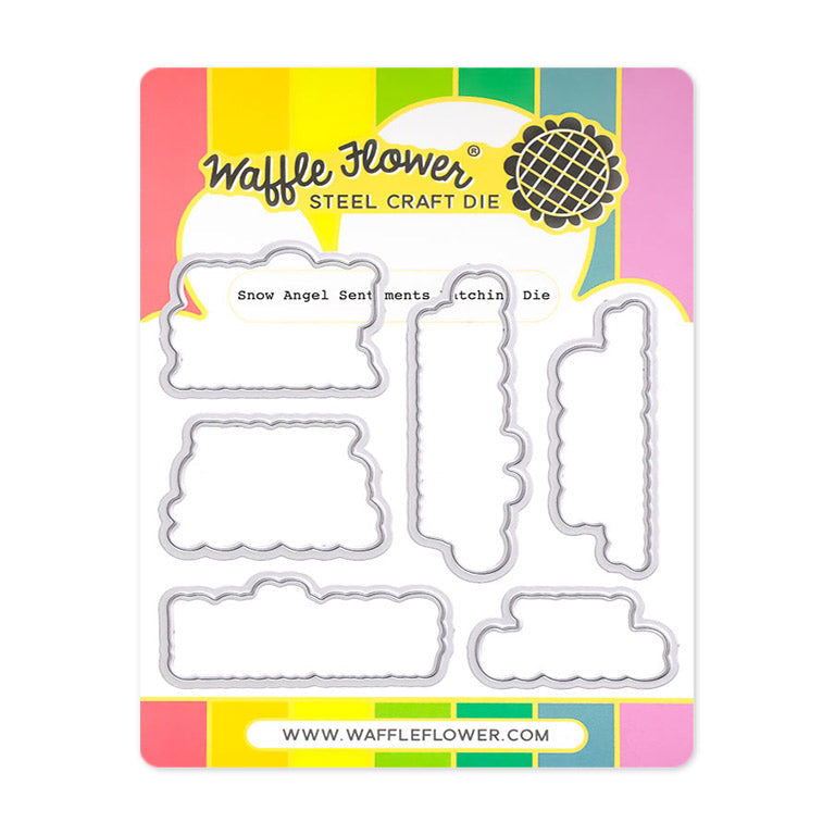 Waffle Flower Snow Angel Sentiments Matching Dies 422282