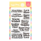 Waffle Flower Snow Cheer Sentiments Clear Stamps 421791