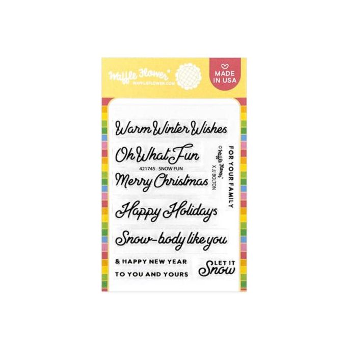 Waffle Flower Snow Fun Clear Stamps 421745