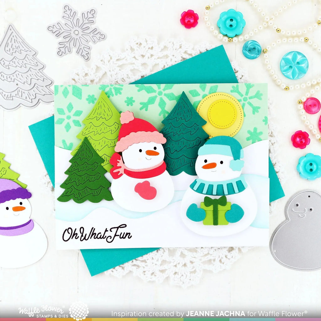 Waffle Flower Snow Fun Clear Stamps 421745 snowmen