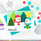 Waffle Flower Snow Fun Clear Stamps 421745 snowmen