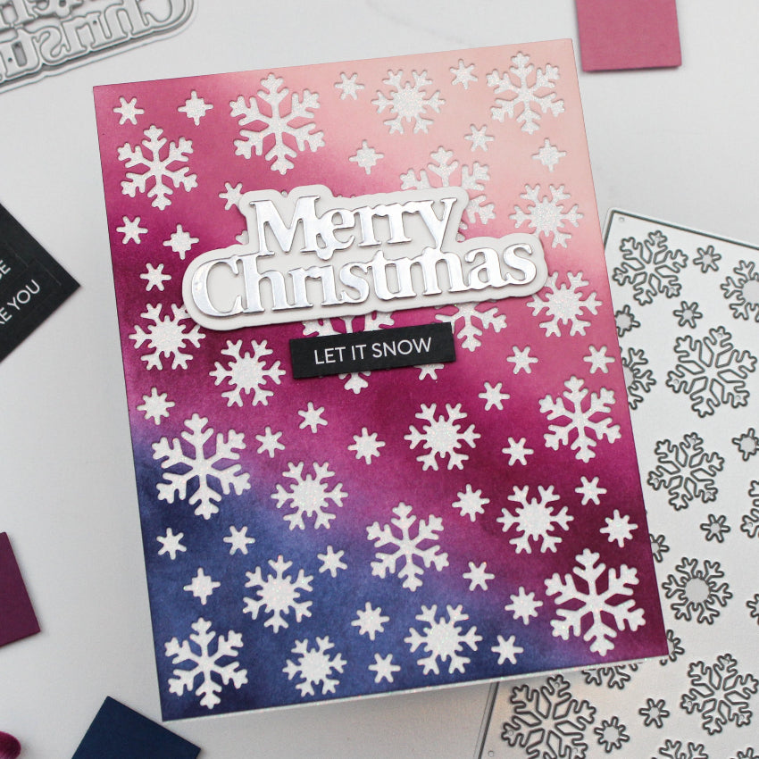Waffle Flower Snowflake Background Die 422286 christmas