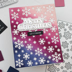 Waffle Flower Snowflake Background Die 422286 christmas