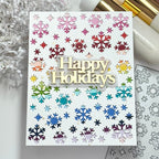 Waffle Flower Snowflake Background Die 422286 happy holidays