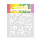 Waffle Flower Snowflake Background Stencil 421888