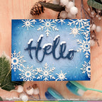 Waffle Flower Snowflake Cluster Die 421887 hello