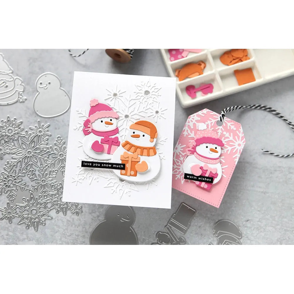 Waffle Flower Snowflake Cluster Die 421887 snowmen | color-code:ALT01
