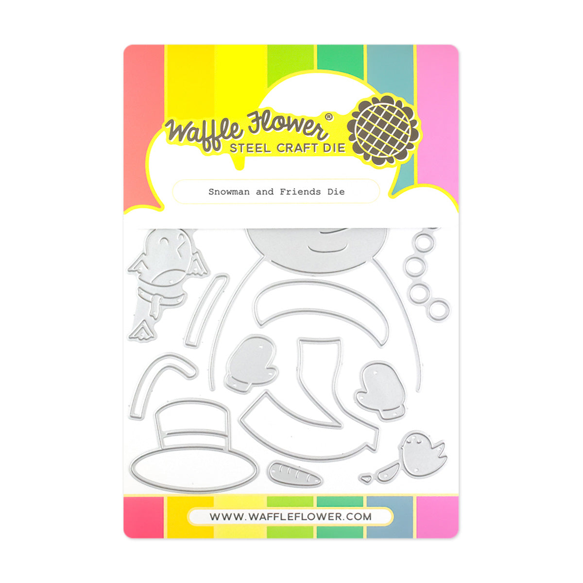 Waffle Flower Snowman and Friends Dies 421914