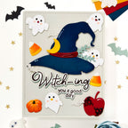 Waffle Flower Spellcial Icons Dies 422613 four ghosts card
