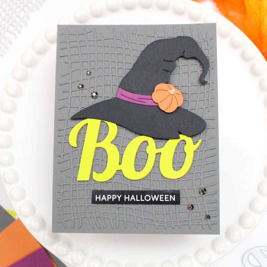 Waffle Flower Spellcial Icons Dies 422613 happy halloween card