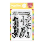 Waffle Flower Spellcial Sentiments Clear Stamps 422611