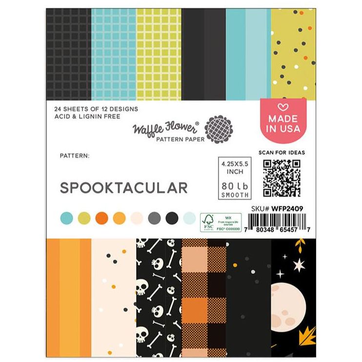 Waffle Flower Spooktacular 4.25 x 5.5 inch Paper Pad wfp2409