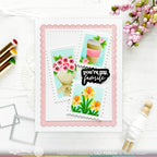 Waffle Flower Square Postage Daffodil Stencil 422439 coffee cup | color-code:ALT01