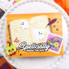 Waffle Flower Square Postage Spellcial Stencils 422629 ghost writing card