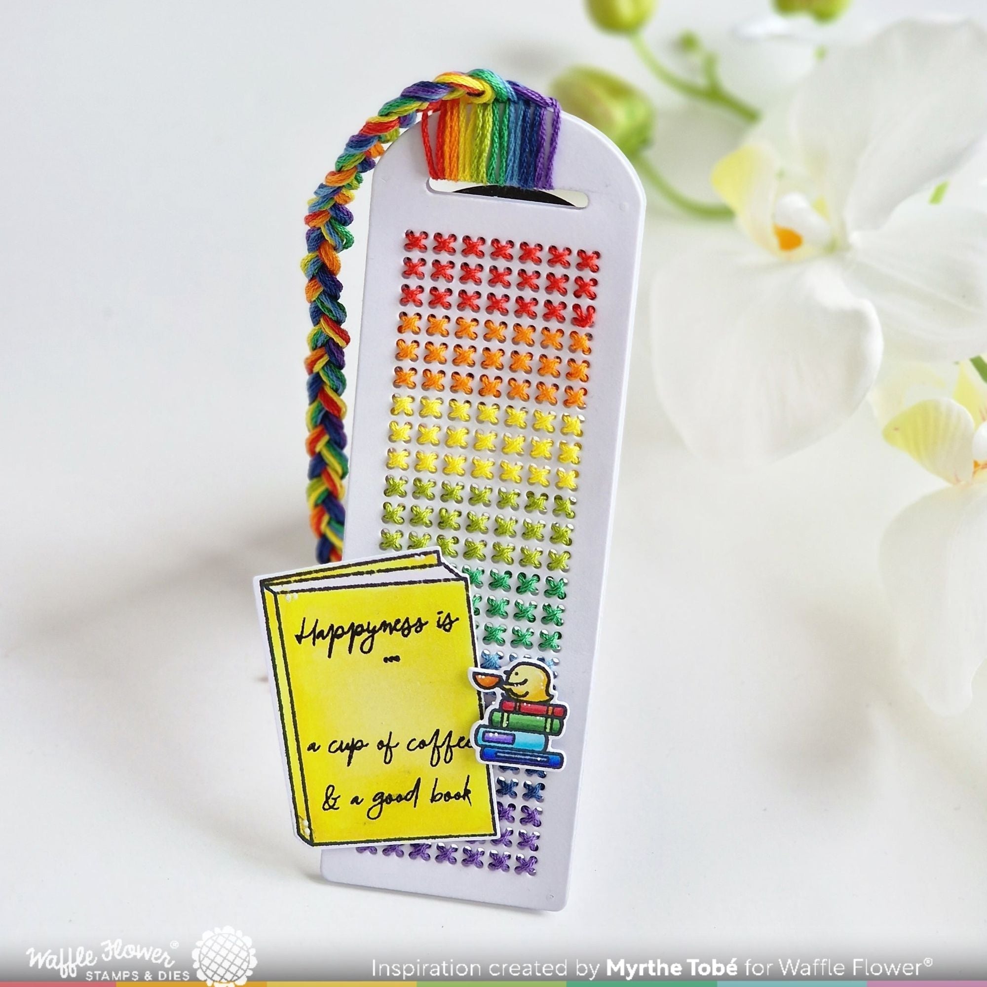 Waffle Flower Stitchable Round Bookmark Die 421824