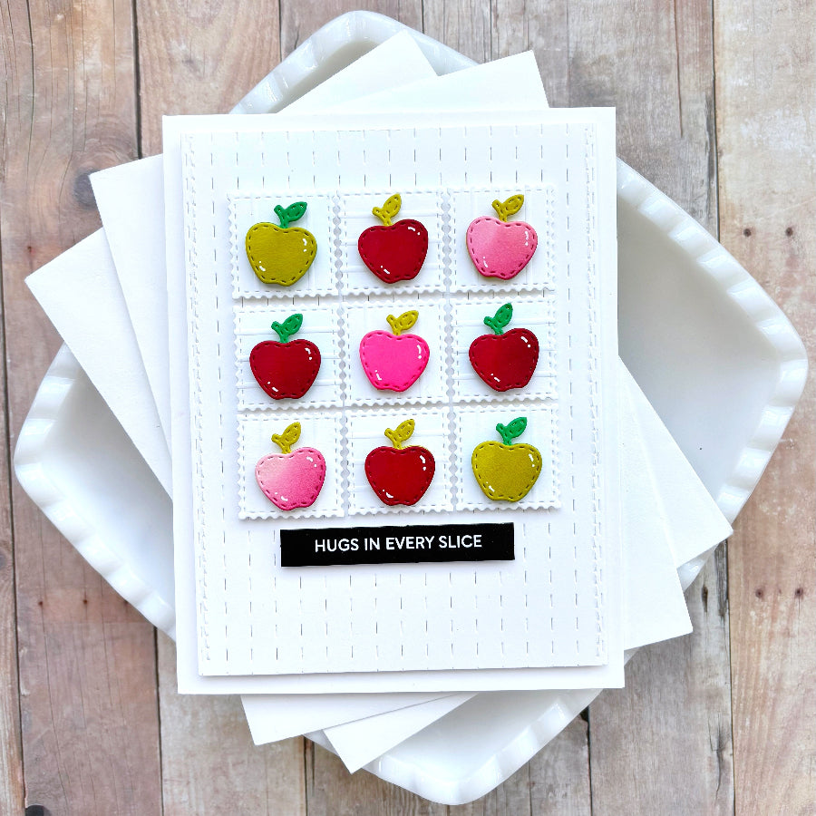 Waffle Flower Subsentiments Baking Fun Diecuts scp279 apples