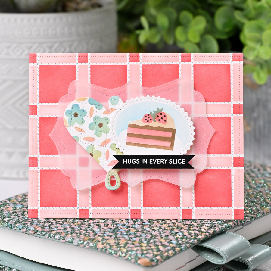 Waffle Flower Subsentiments Baking Fun Diecuts scp279 oven mitt