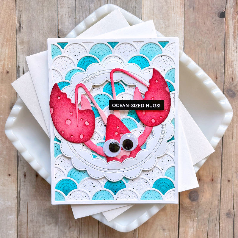 Waffle Flower Subsentiments Bubbly Diecuts scp281 lobster
