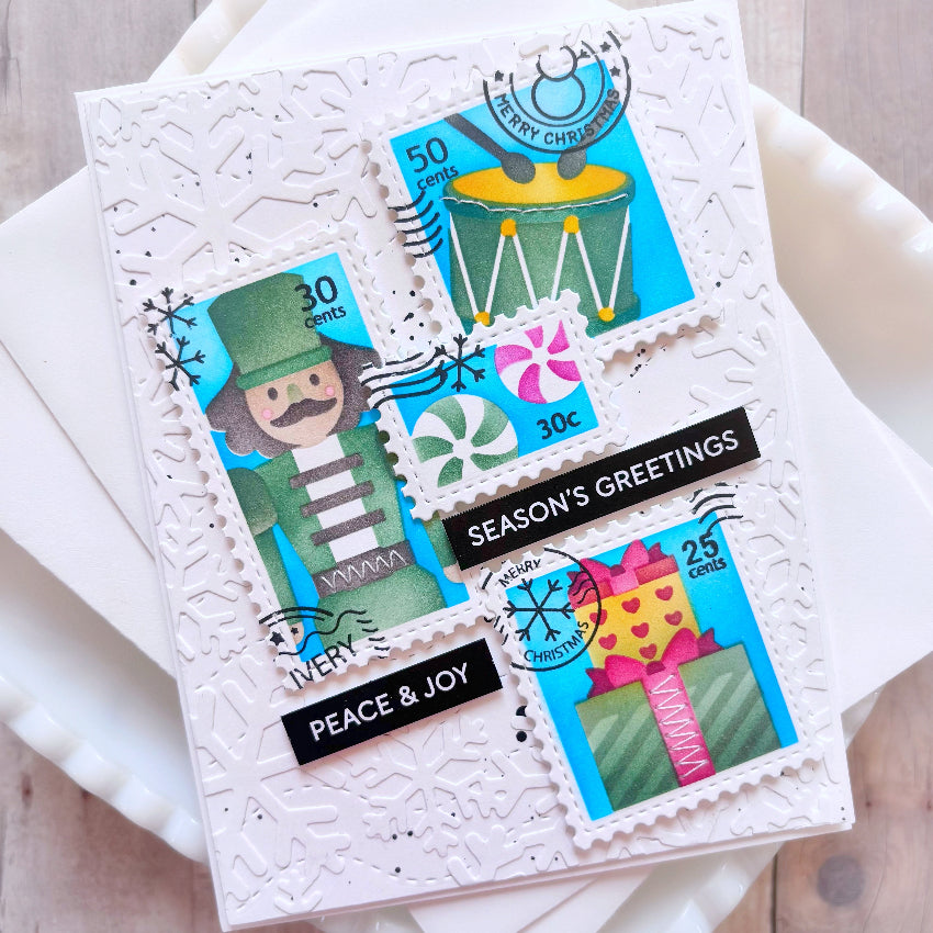 Waffle Flower Subsentiments Christmas Diecuts scp291 season's greetings card
