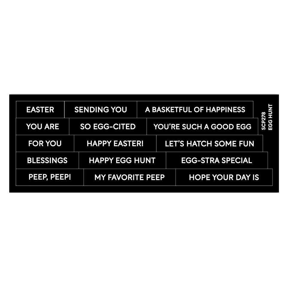 Waffle Flower Subsentiments Egg Hunt Diecuts scp278