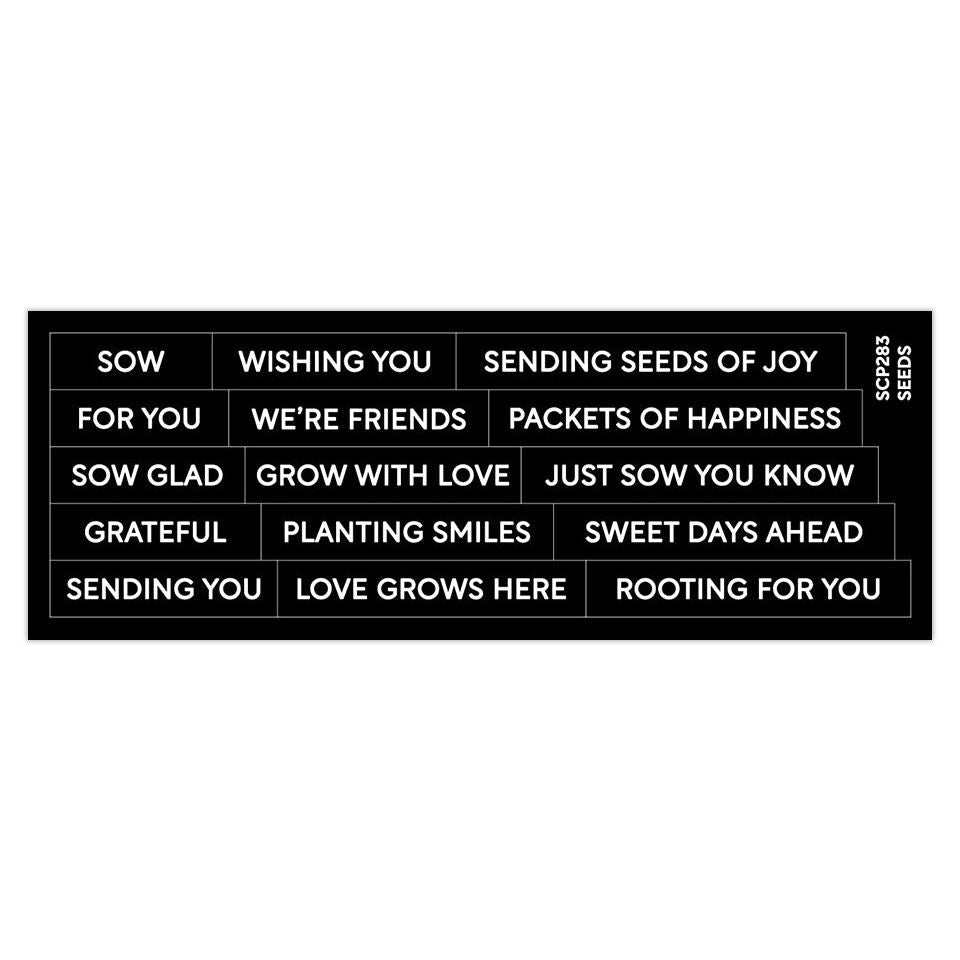 Waffle Flower Subsentiments Seeds Diecuts scp283