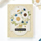 Waffle Flower Subsentiments Sunshine Diecuts scp289 peace and comfort card