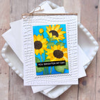 Waffle Flower Subsentiments Sunshine Diecuts scp289 sunflowers card