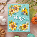 Waffle Flower Sunflower Bouquet Dies 422608 sunflower hugs card