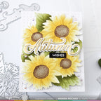 Waffle Flower Sunflower Cluster Die 421867 wishes
