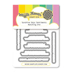 Waffle Flower Sunshine Days Sentiments Matching Dies 422620