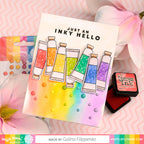 Waffle Flower Supply Swatching Coloring Stencil 421187 rainbow