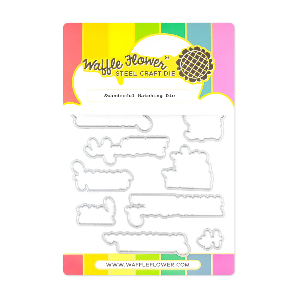 Waffle Flower Swanderful Stamp and Die Set wfc1903 product image 2