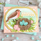 Waffle Flower Sweet Bluebird Duo Dies 422383 bird nest