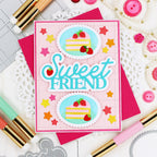 Waffle Flower Sweet Friend Word Dies 422398 stars