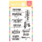 Waffle Flower Sweet Lattice Sentiment Clear Stamps 421801
