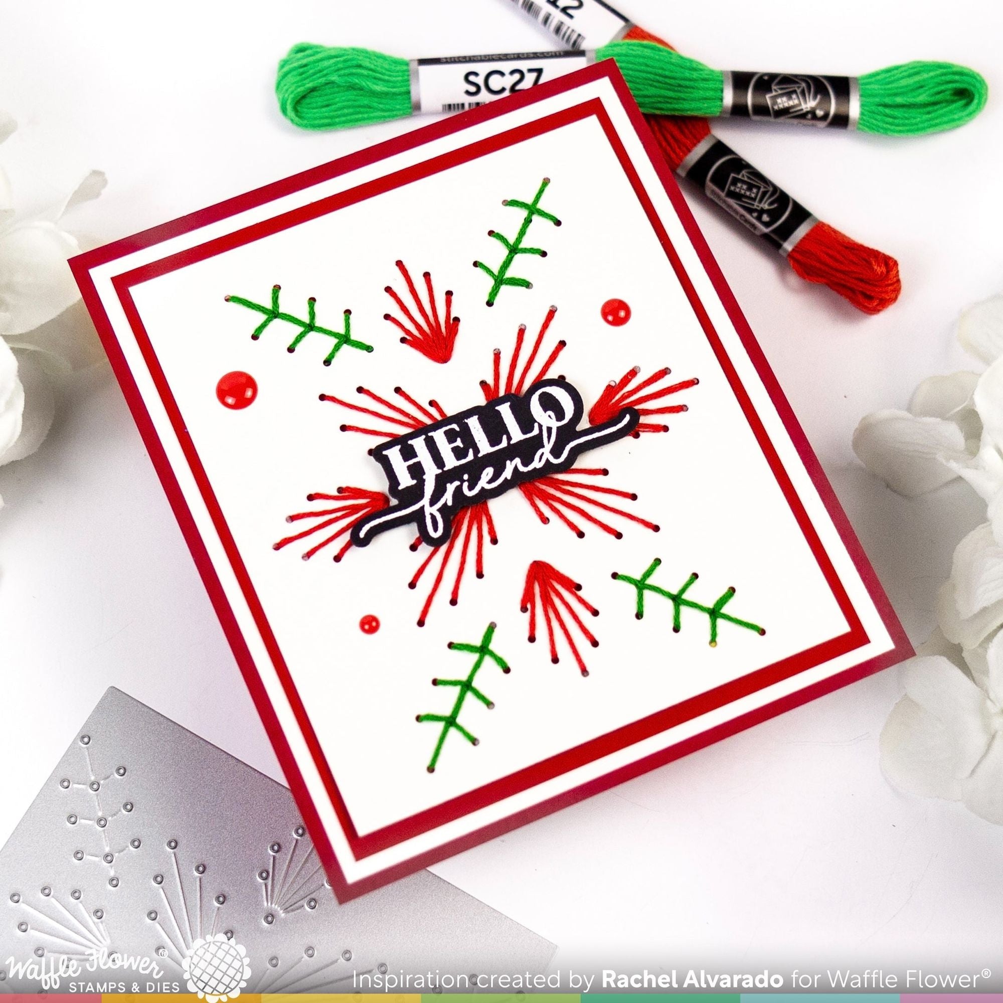 Waffle Flower Sweet Lattice Sentiment Matching Dies 421802