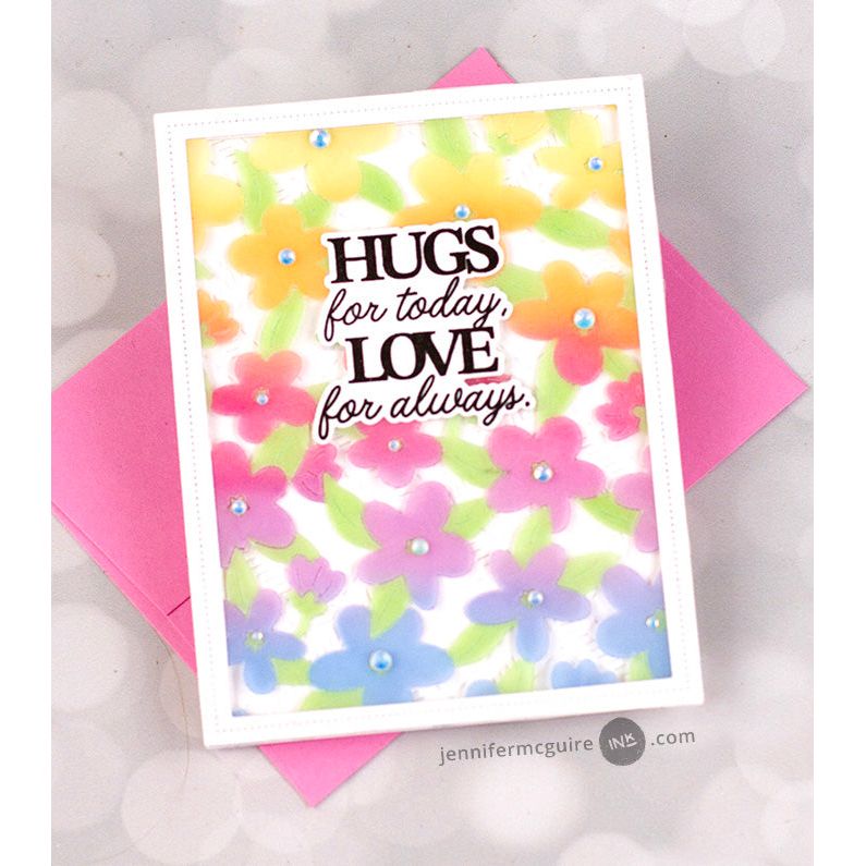 Waffle Flower Sweet Plaid Texture Die 421499 love you | color-code:ALT03