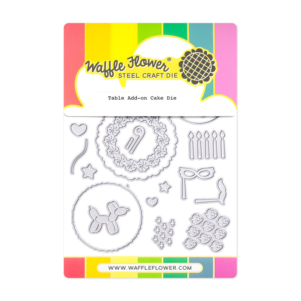 Waffle Flower Table Add-on Cake Dies 422256