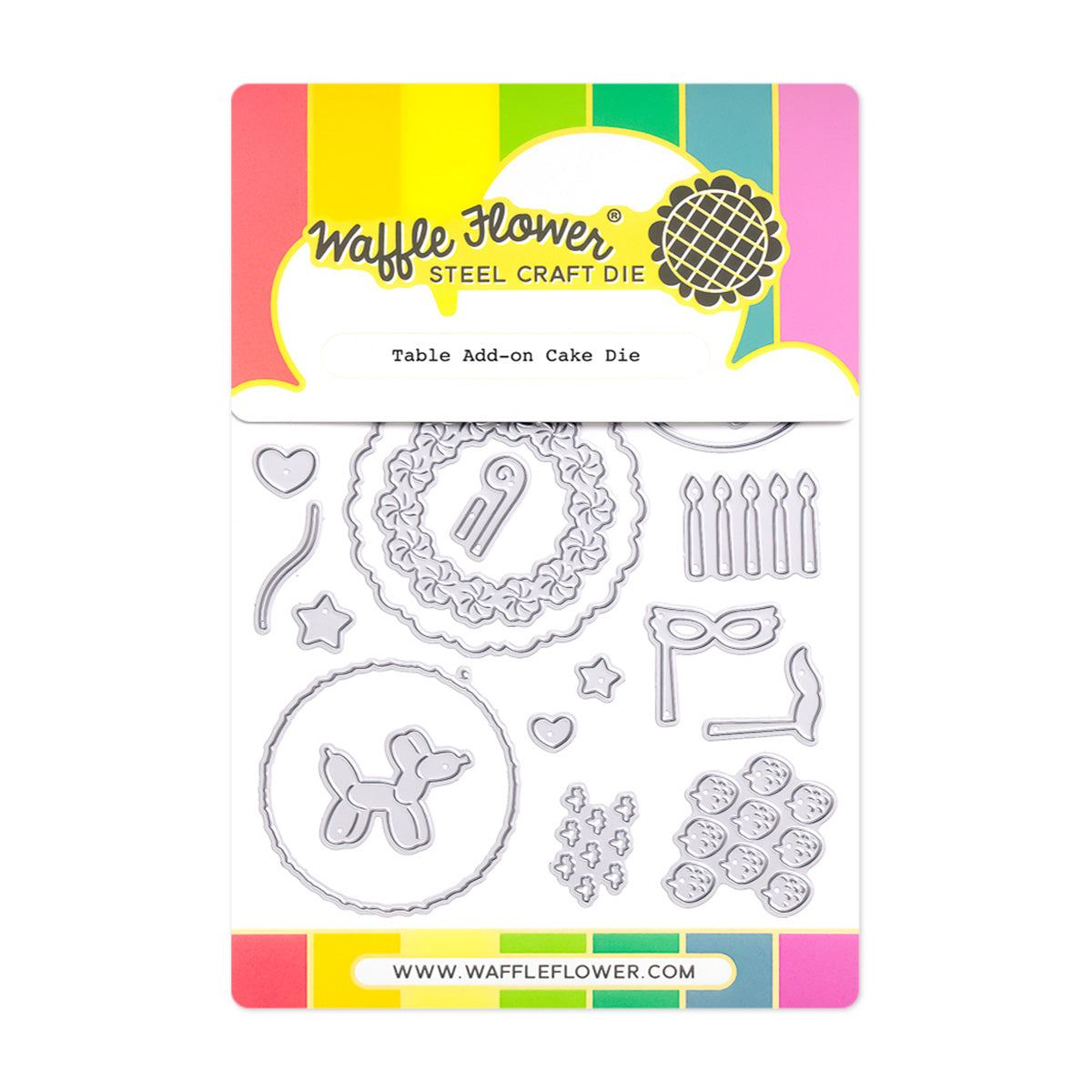 Waffle Flower Table Add-on Cake Dies 422256