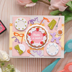 Waffle Flower Table Add-on Cake Dies 422256 mask 