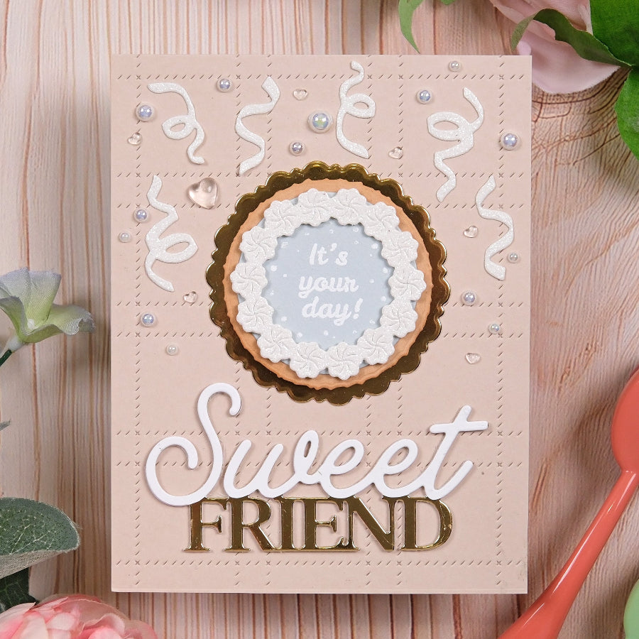 Waffle Flower Table Add-on Cake Dies 422256 sweet friend