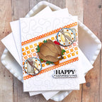 Waffle Flower Table Add on Turkey Dies 421863 happy thanksgiving