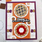 Waffle Flower Table Runner Die and Stencil Set pie