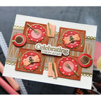 Waffle Flower Table Runner Dies 421864 charming | color-code:ALT01