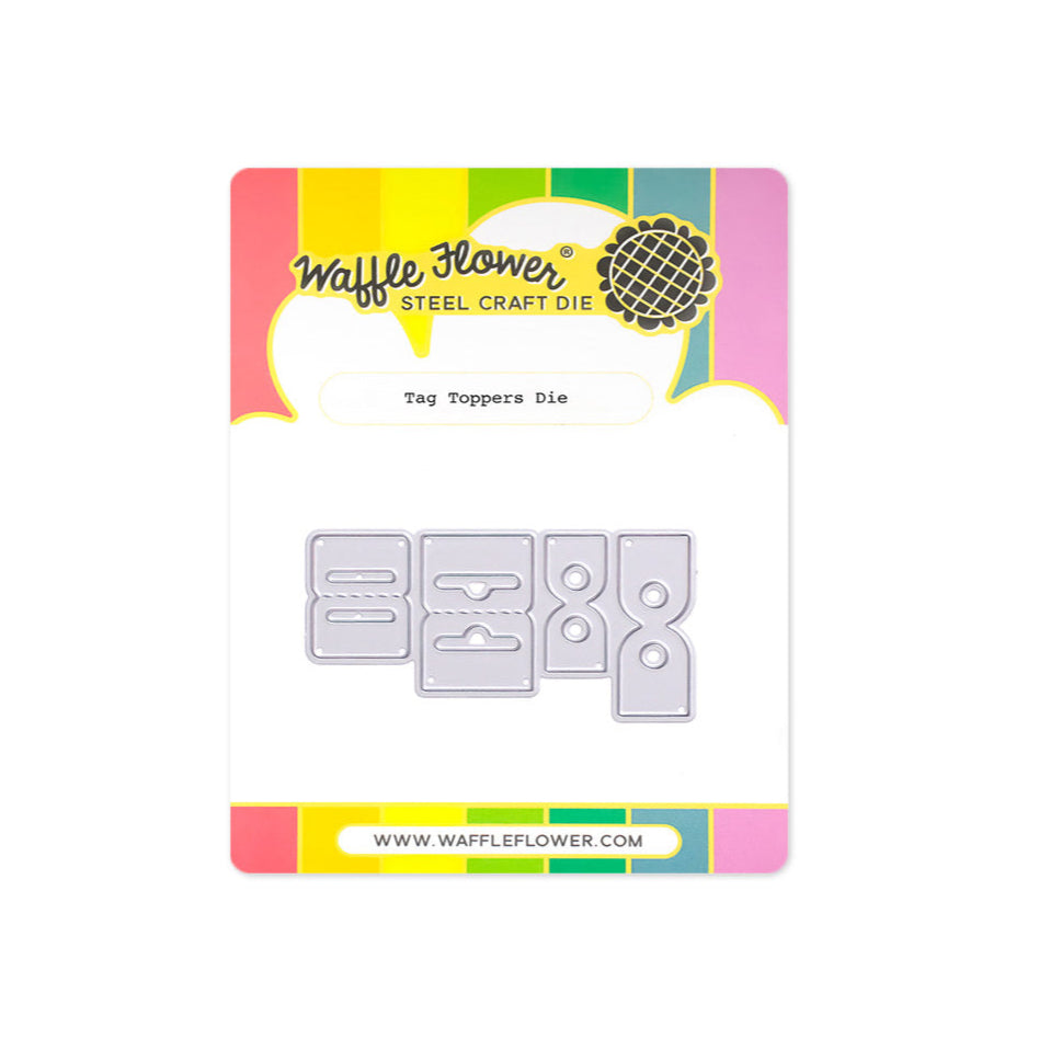 Waffle Flower Tag Toppers Dies 422224