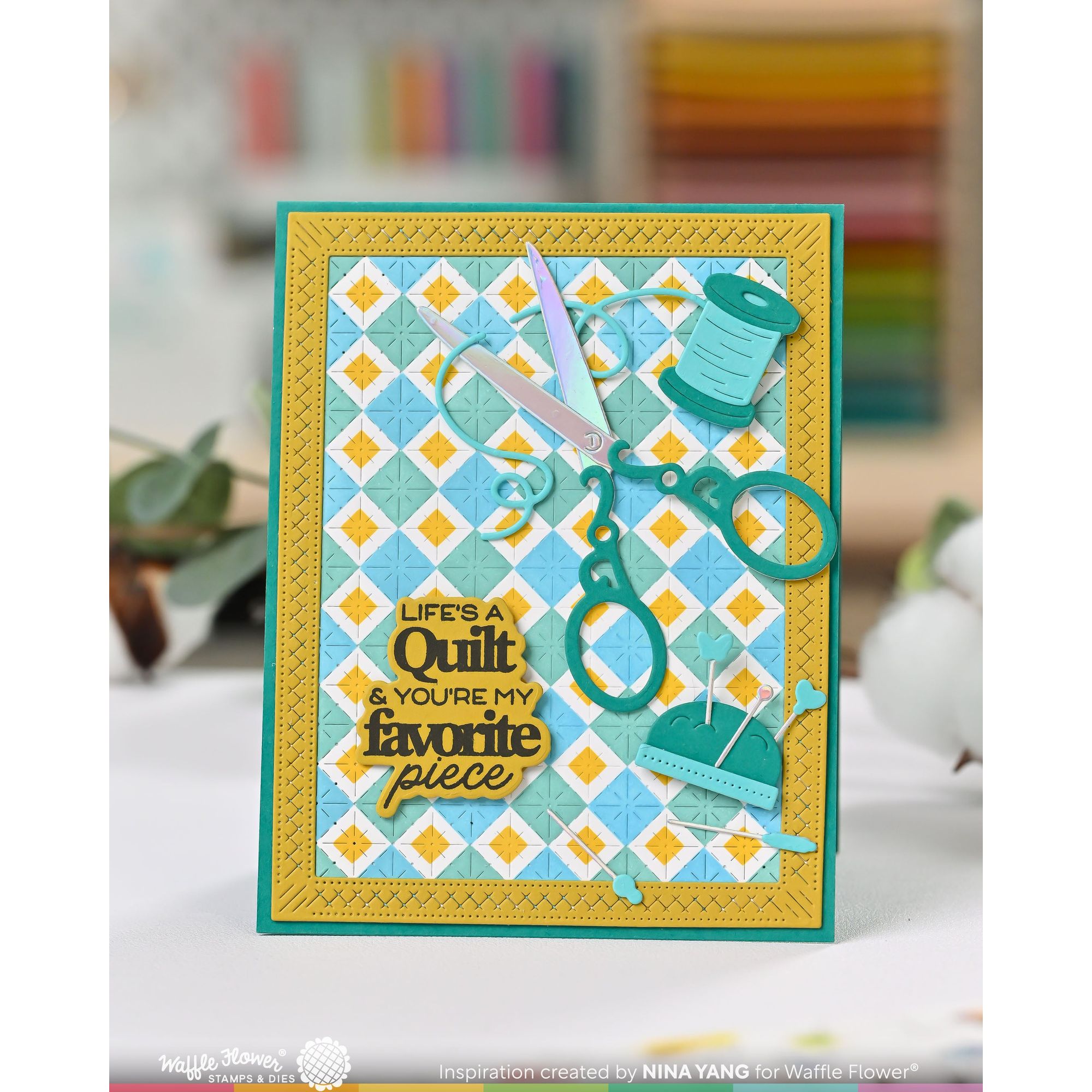 Waffle Flower Tiny Square Stencils 422019 thread