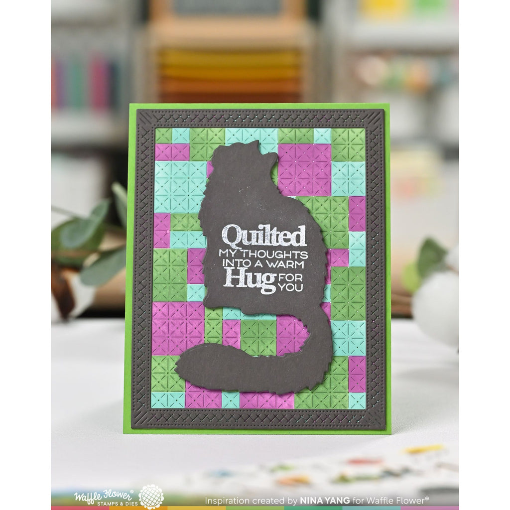 Waffle Flower Tiny Square Texture Die 421920 cat